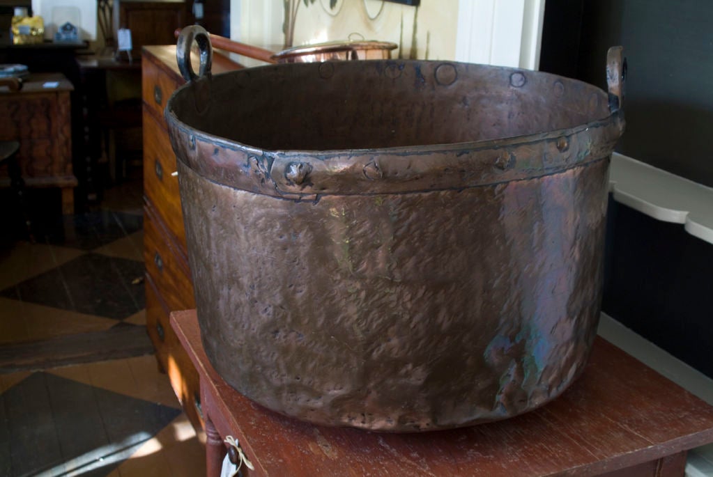 Early English Copper Cauldron