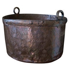 Antique Large Copper Cauldron