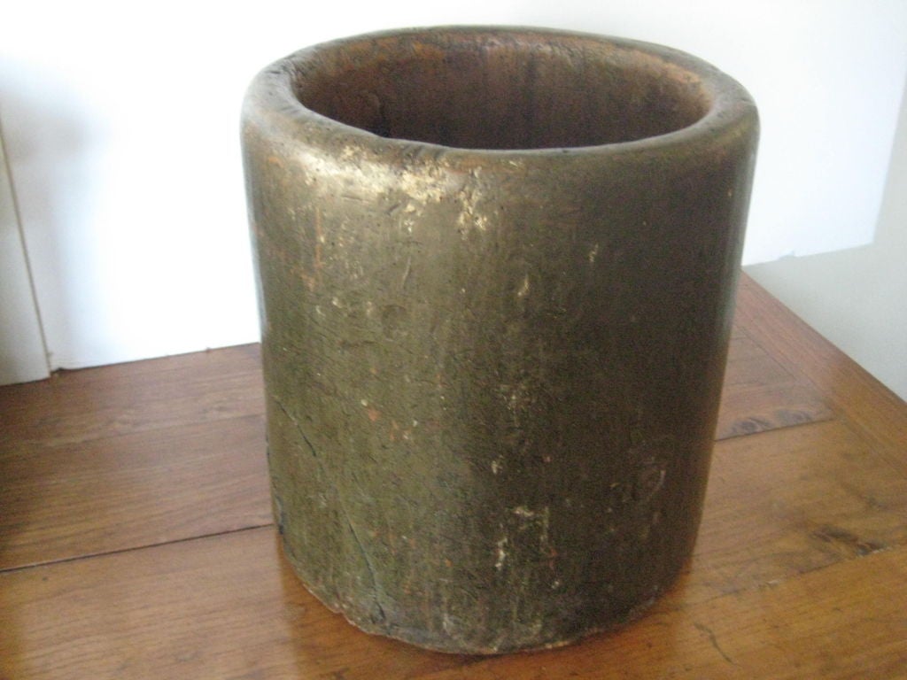 English Treen wooden bucket