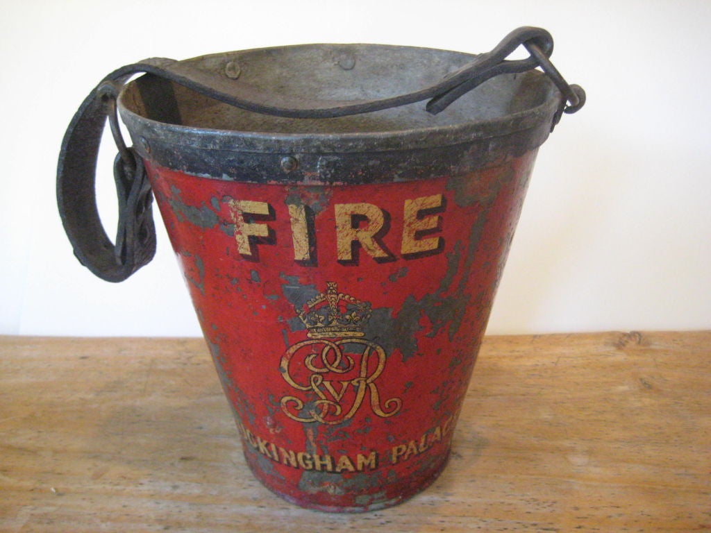 19th Century Metal firebucket