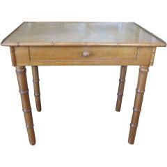 Small faux bamboo side table