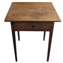 Antique Chestnut one-drawer stand