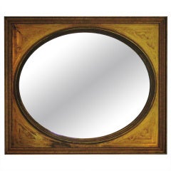 Oval Gold Mirror