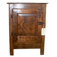 Antique Early pine cupboard with forged iron latch