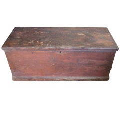 Antique Painted trunk