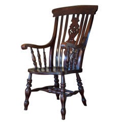 Antique Mahogany Pub Chair