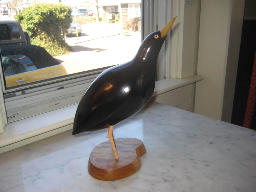 American Large Bittern on maple base by Bobby Reeve For Sale