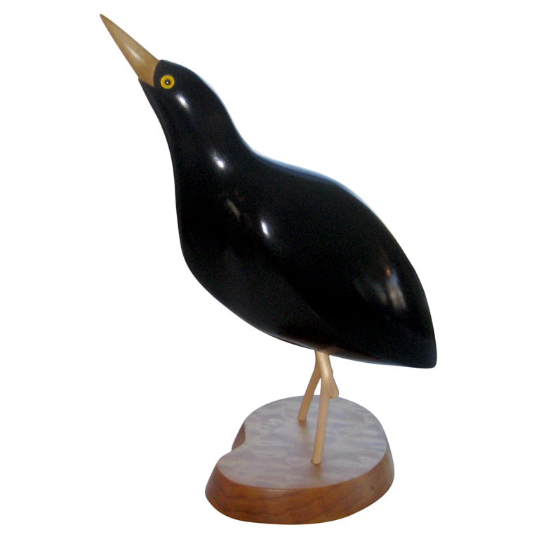 Large Bittern on maple base by Bobby Reeve For Sale