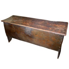 Antique One plank oak coffer