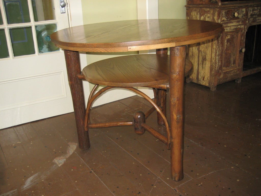 Round old Hickory Table