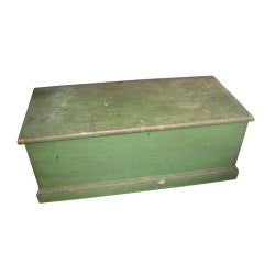 Painted Pine trunk Antique Painted Pine trunk