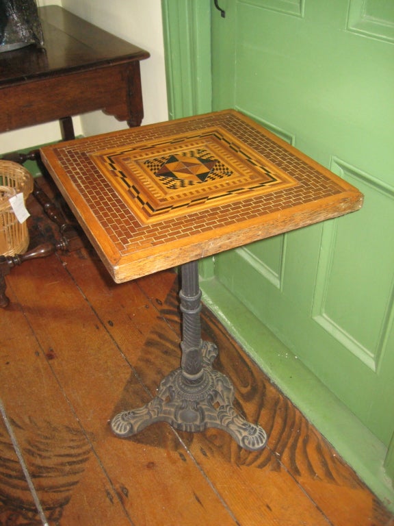 Marquetry table