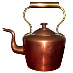 Antique Copper tea kettle