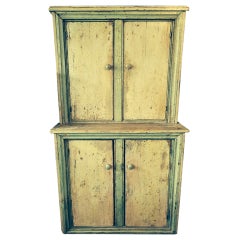 19th Century Canadian Step Back Cupboard
