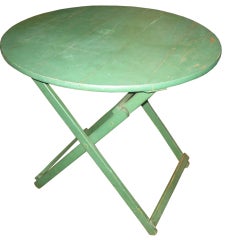 Green Folded Table