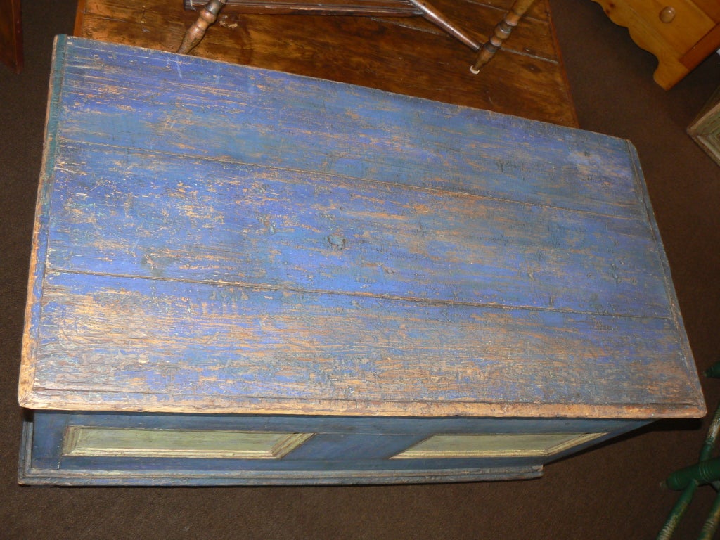 Canadian Pine Painted Blanket Chest