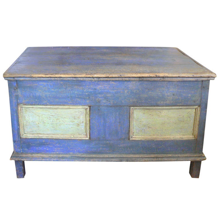 Pine Painted Blanket Chest