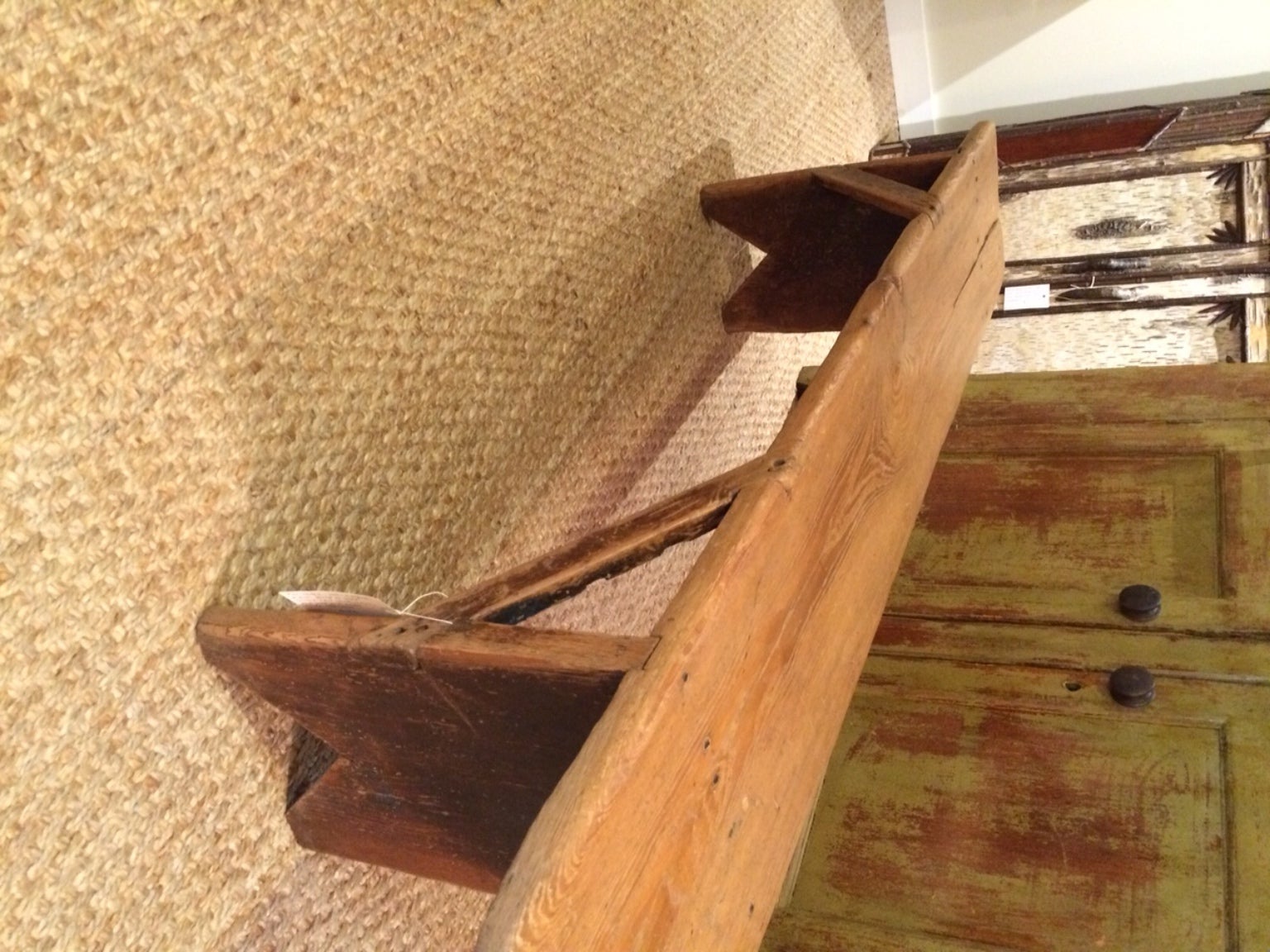 Canadian Pine Bench with Bootjack Ends