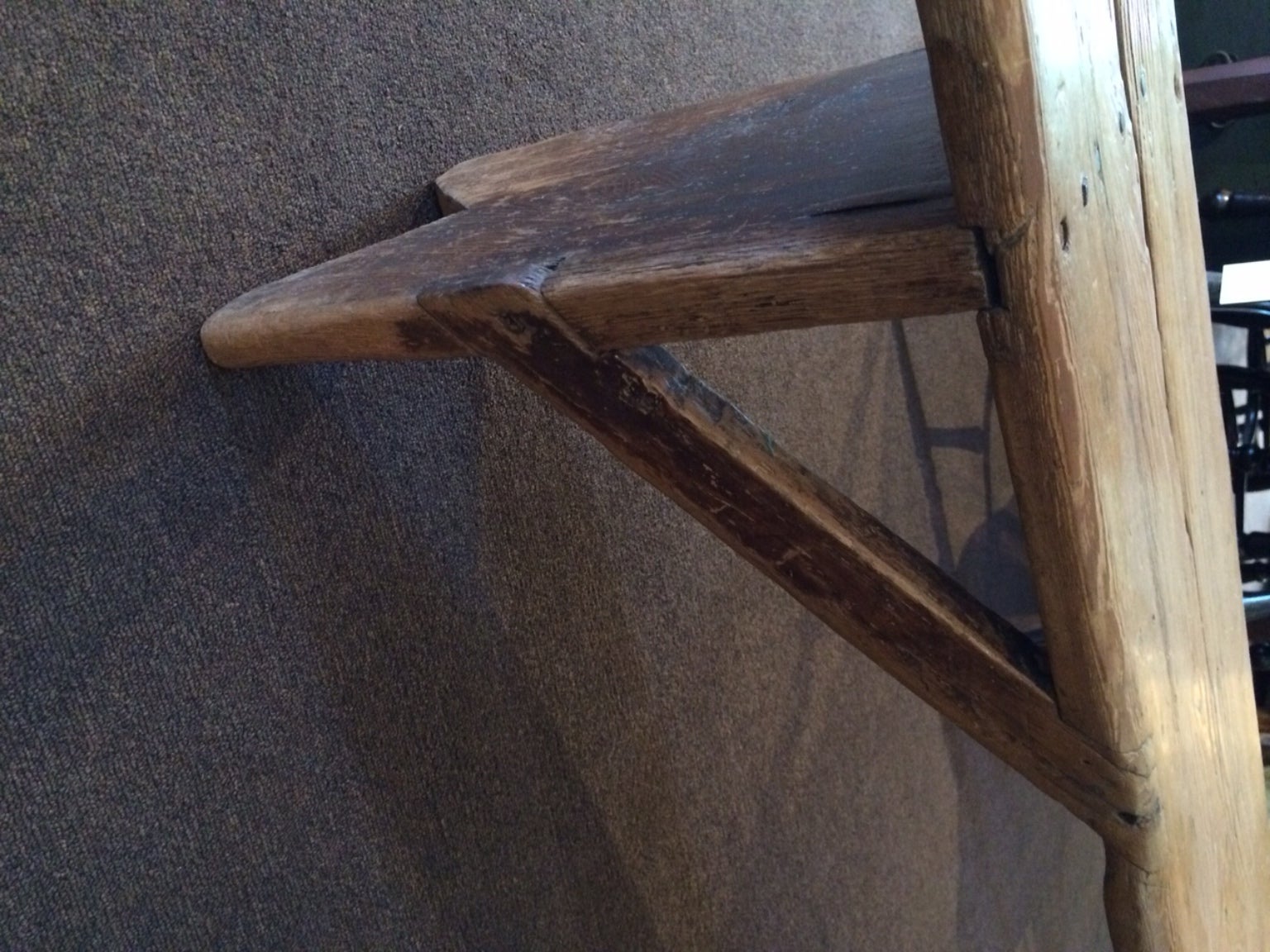 Pine Bench with Bootjack Ends 1