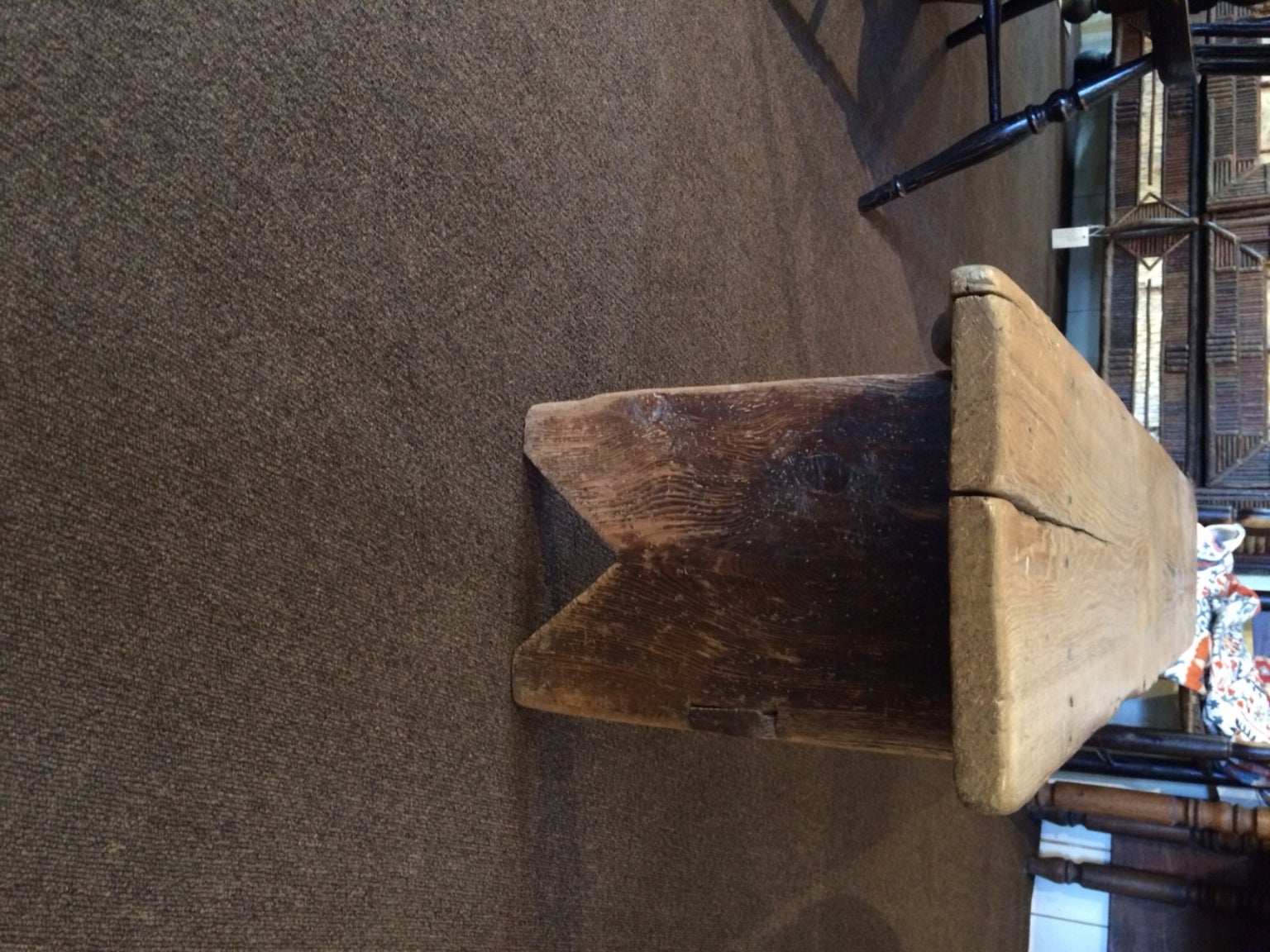 Pine Bench with Bootjack Ends 2