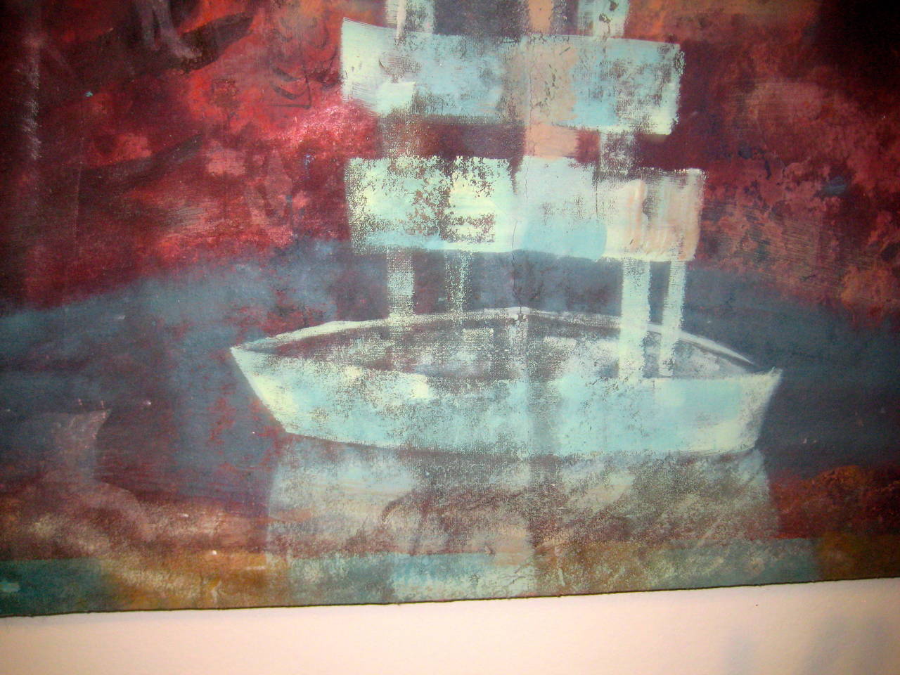 „Ghost Ship in Quarry“ von Kevin Paulsen (amerikanisch) im Angebot