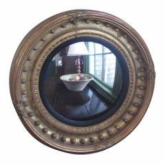 Antique Gilt Framed Convex Mirror