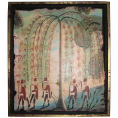 "Five Mercenaries Marching" Pigment on Styrene on Plaster by Kevin Paulsen 4