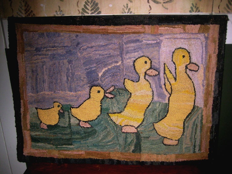 Early American Hooked Rug