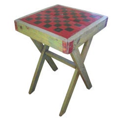 Antique Sawbuck Game Table