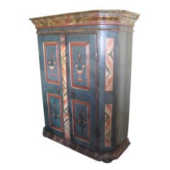 Painted Austrian Marriage Cupboard