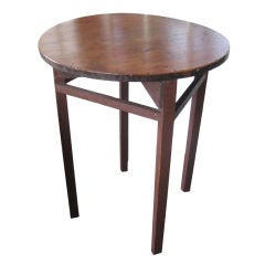 Antique Canadian Pine Round Stand