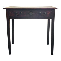 English Burled Walnut Side Table