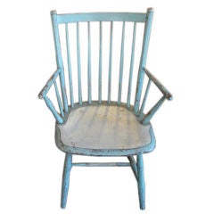 Blue Painted Windsor Chairs