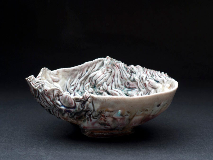 Japanese Shuwari Chawan by Kentaro Kawabata For Sale