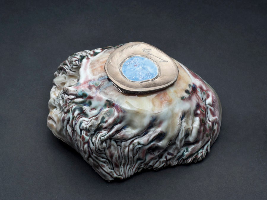 Contemporary Shuwari Chawan by Kentaro Kawabata For Sale