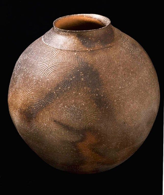 Japanese Shigaraki Tsubo by Kato Takahiko For Sale