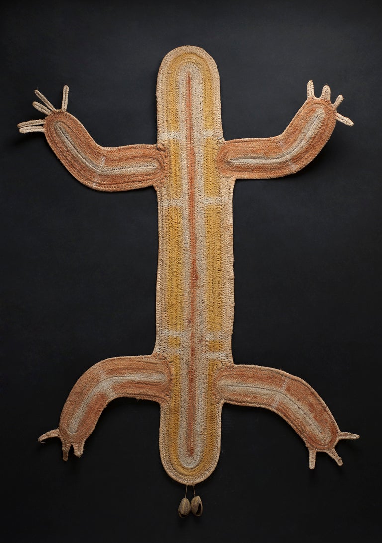 Woven representation of a Timbuwarra Figure from the Wiru People in the Southern Highlands Region of New Guinea.