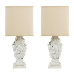Pair of Italian Fruit Lamps