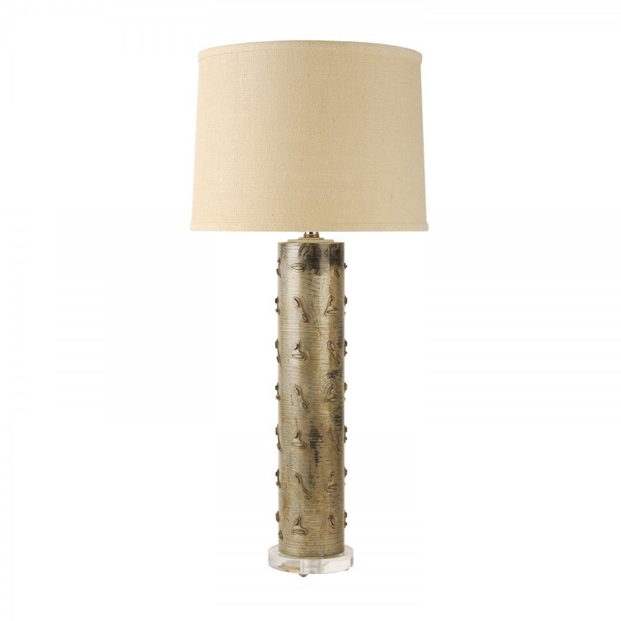 Art Deco French Wallpaper Roller Lamp For Sale