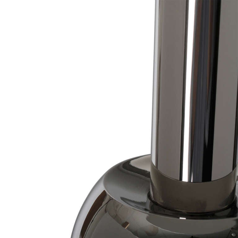 Pair Of Stiffel Nickelplated Lamps