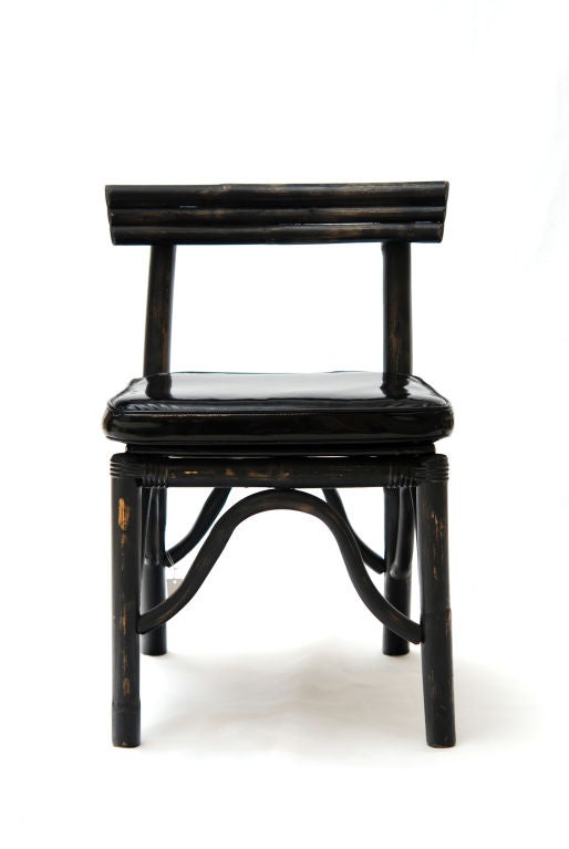 Black Rattan Chair