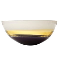Caleb Siemon Low Bowl, Ivory and Amber