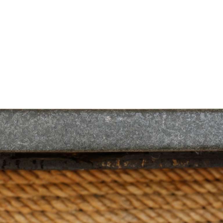 Rope Base Table with Slate Top