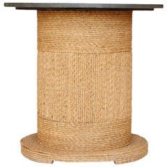 Rope Base Table with Slate Top