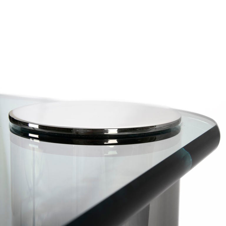 Pace Collection Nickel Plate Dining Table