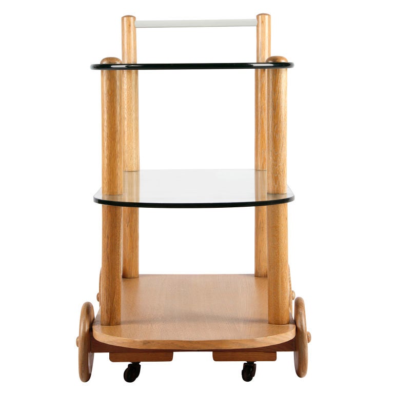 American Gilbert Rohde 1940s Bar Cart For Sale