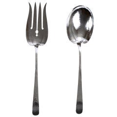 Set of Hand Hammered Sterling Silver Durgin Servers