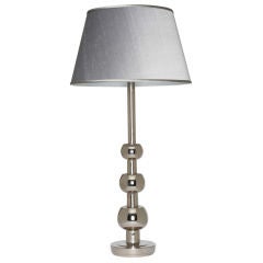Stiffel Nickel Plated Solid Brass Table Lamp