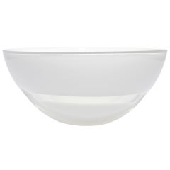 Large White & Ivory Bowl By Caleb Siemon