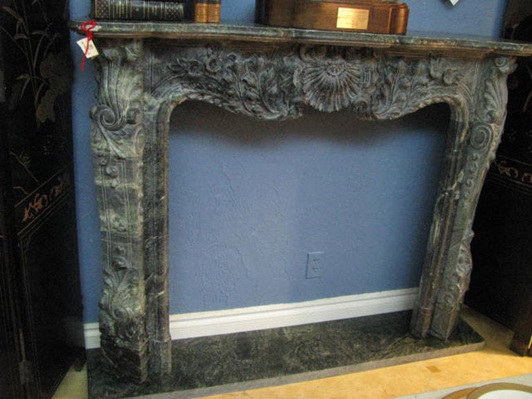 Hand Carved Marble Mantle